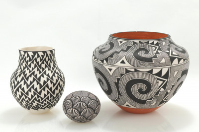 Image for Lot Group of Acoma Pottery, signed