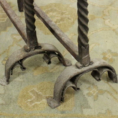 Image 3 of lot 19th-20th C. Metal Fireplace Accessories