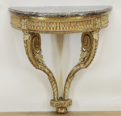 Image for Lot Louis XVI Giltwood Console, Late 18th C.