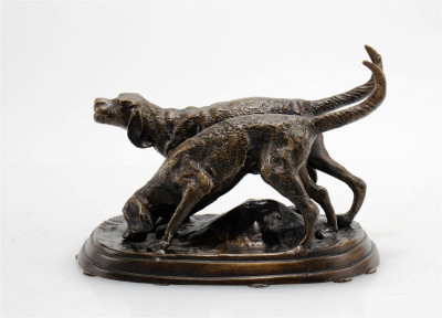 Image for Lot After Pierre Jules Mene - Bronze Hounds