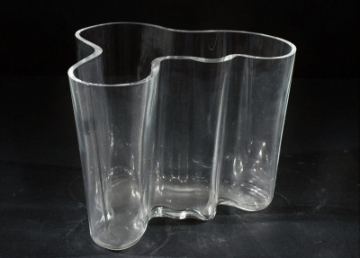 Image for Lot Alvar Aalto Clear Glass Lobed Vase
