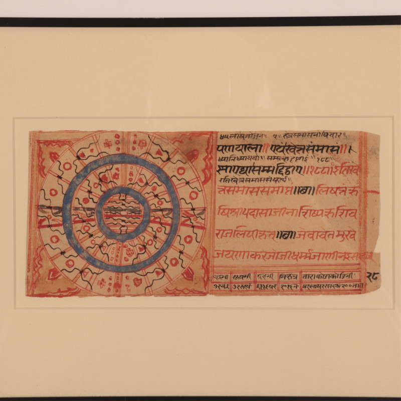 Image 3 of lot 2 Indian Yantra, w/c , Ink on paper