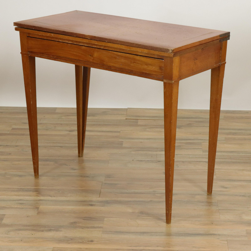 Image 1 of lot 19th C Swedish Lift Top Game Table