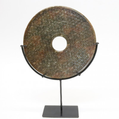 Image 2 of lot 3rd Century Style Hardstone Bi Disk