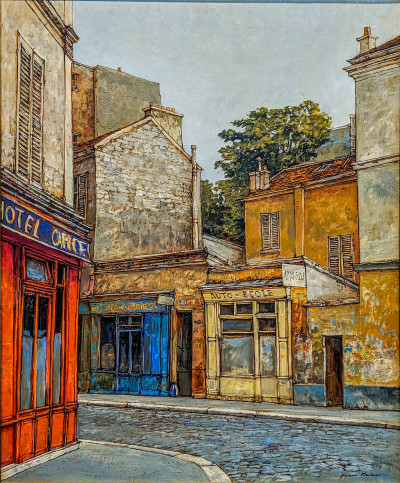 Image 2 of lot Jean Keime – Rue de L’ouest de Paris, Oil on Canvas