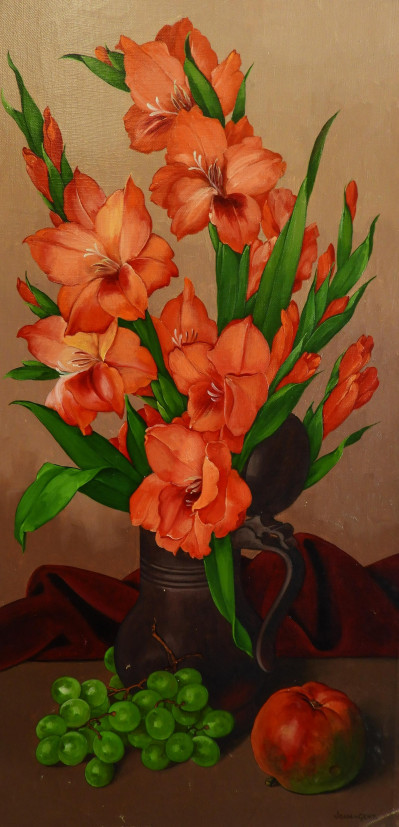Image for Lot Joan B. N. Van Gent - Orange Gladiolus