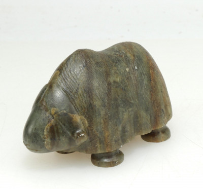 Image for Lot Rick Seeganna (b.1949) Musk Ox Soapstone Carving
