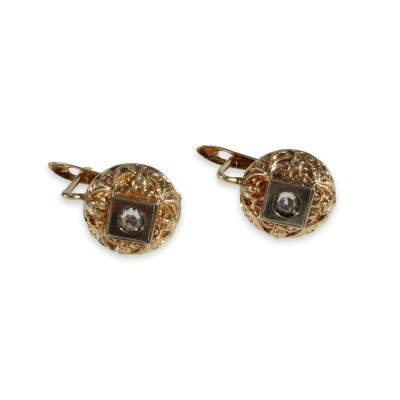 Image for Lot Edwardian Era Gold Earrings