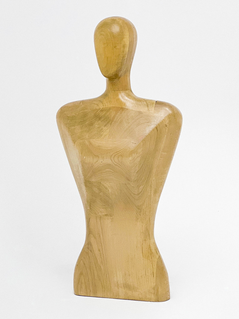 Vintage Minimalist Wood Geoffrey Beene Mannequin