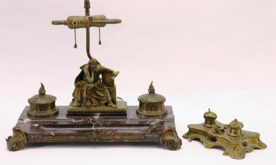Image for Lot 2 Bronze Ink Stands