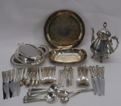 Image for Lot Holmes & Edwards Flatware & Assorted Silverplate