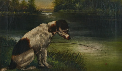 Image for Lot Artist Unknown - Untitled (Lonely dog)