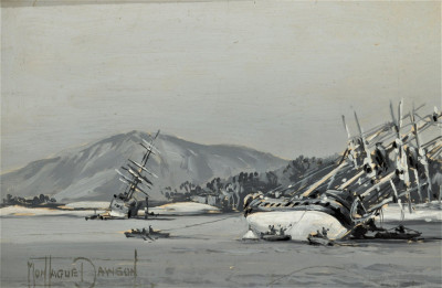 Image for Lot Montague Dawson - Gone Aground