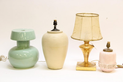 Image for Lot 3 Ceramic Lamps &amp; Support