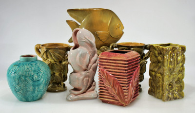 Image for Lot Gonder Pottery - 7 Vases