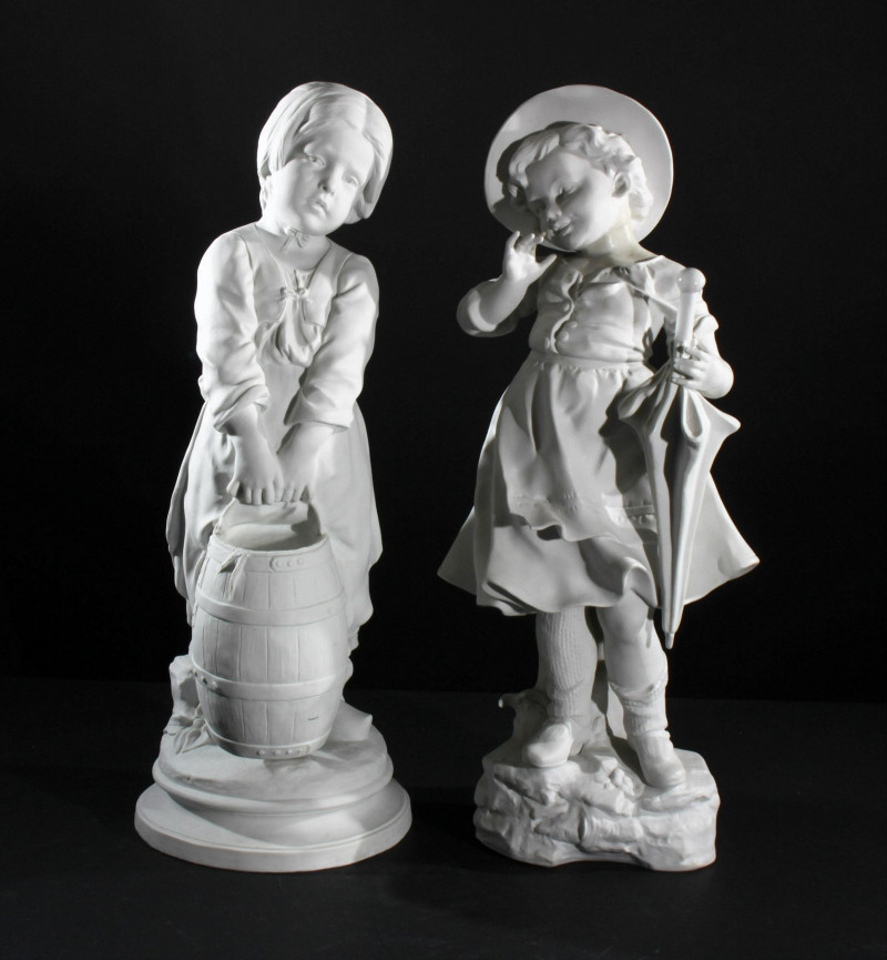Image 2 of lot 4 Continental Bisque Figures of Children