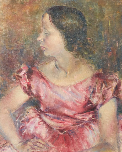 Title Clara Klinghoffer - Hilda in Pink Frock / Artist