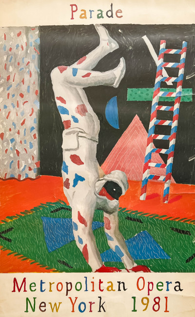 David Hockney  - Metropolitan Opera Parade Poster