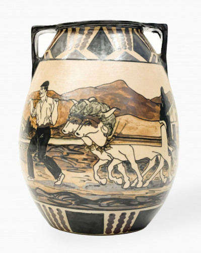 Image for Lot Étienne Vilotte & Poterie De Ciboure - Shepherd Vase
