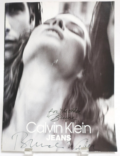 Image for Lot Bruce Weber for Calvin Klein Hand Signed 1991