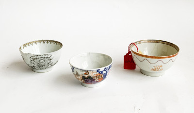 Image for Lot 3 Chinese Export Porcelain Cups