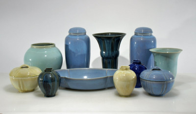 Image for Lot Group of Carillon Pottery Vases & Covered Jars
