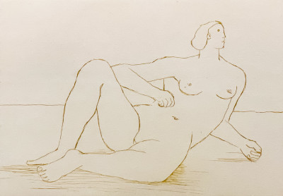 Henry Moore - Reclining Nude I (CR-482)