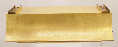 Title French 40's Textured Brass Wall Light / Artist