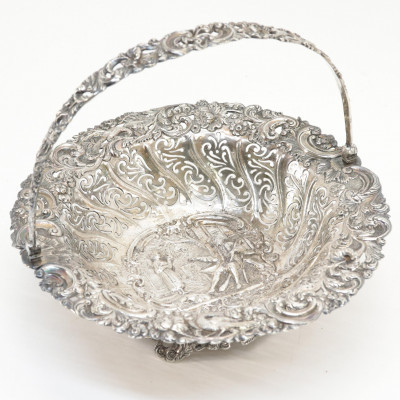 Image 2 of lot 2 Reticulated Continental Silver Baskets