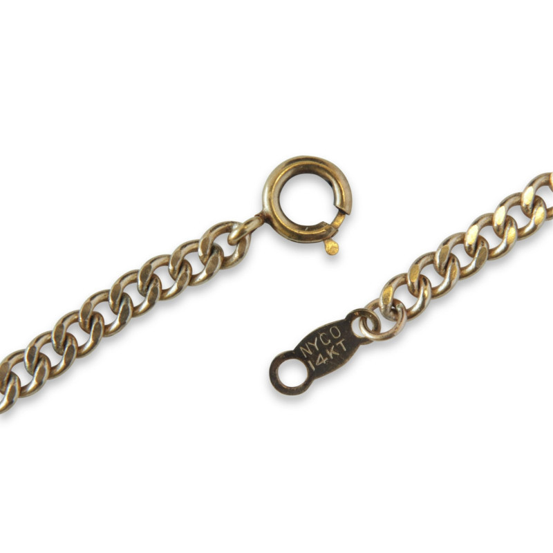 Image 2 of lot 14k Gold Curb Link Necklace