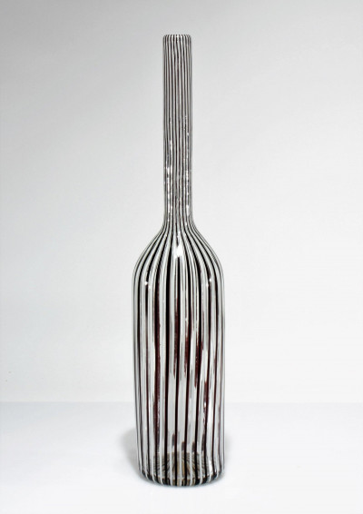 Image for Lot Paolo Venini - A Canne Glass Bottle