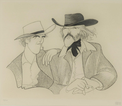 Al Hirschfeld - Butch Cassidy & the Sundance Kid