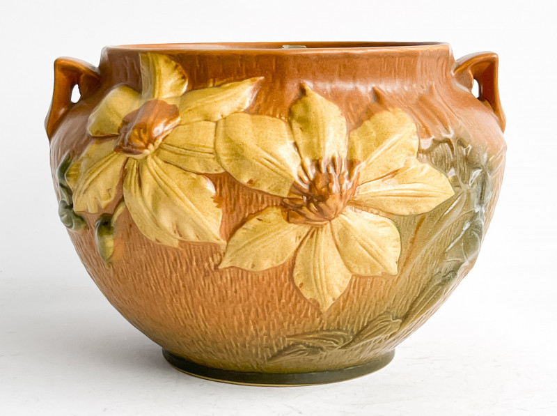 Roseville American Pottery Clematis Jardinière