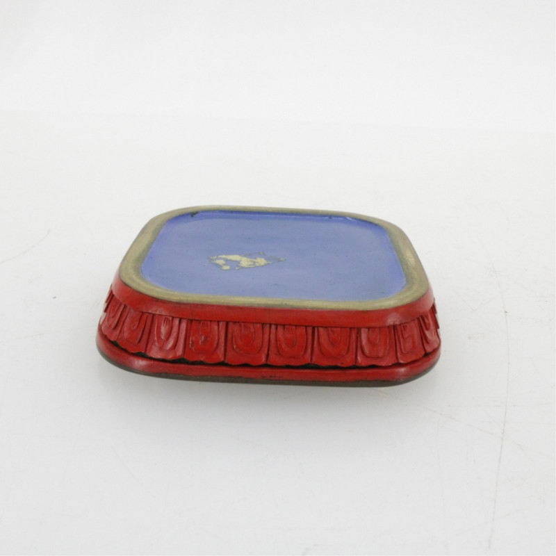 Image 7 of lot 2 Chinese Cinnabar Covered Boxes