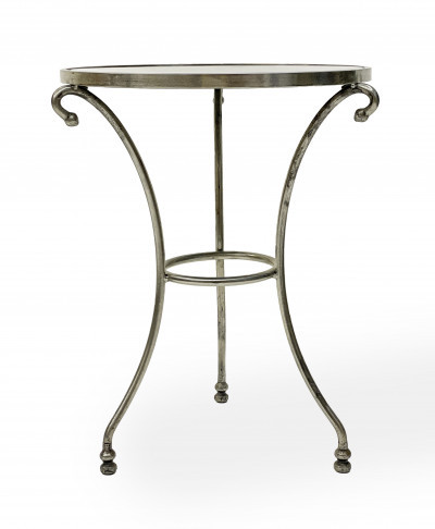 Image for Lot Maison Jansen Style Steel Gueridon with Granite Top