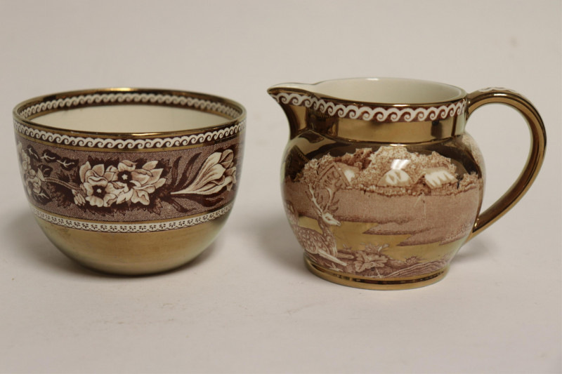 Image 3 of lot 12 Wedgwood Lustre Pitchers, Vases, Mug & Bowl