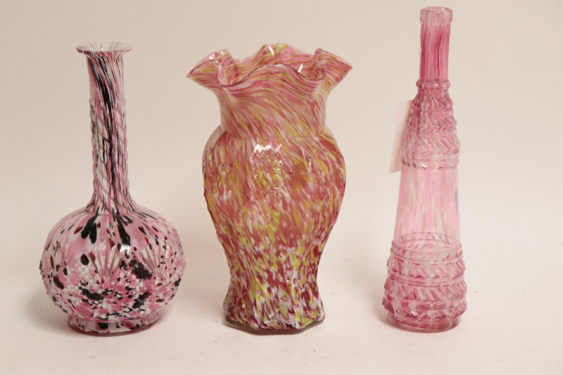 Image 5 of lot 10 Clichy Mottled Glass Vases & Bowls, 1930