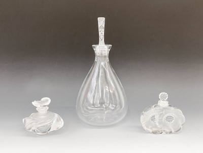 Title Lalique - Group of 3 Crystal Bottles / Artist