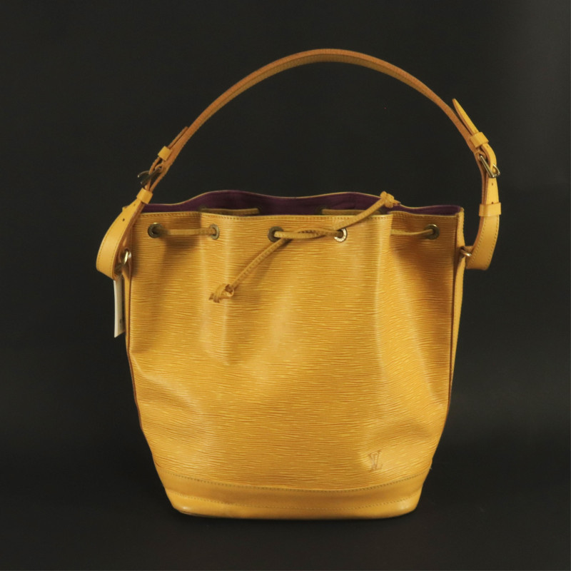 Louis Vuitton Tassel Yellow Epi Leather Petit Noe Bag Louis Vuitton