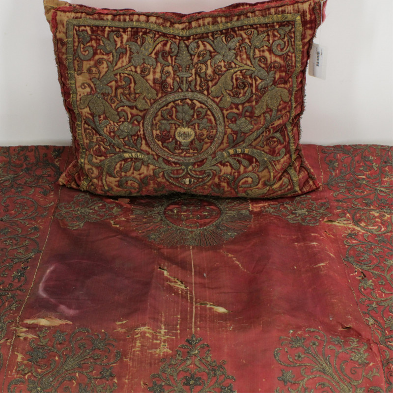 Image 1 of lot 17th18th C Venetian Liturgical Textiles