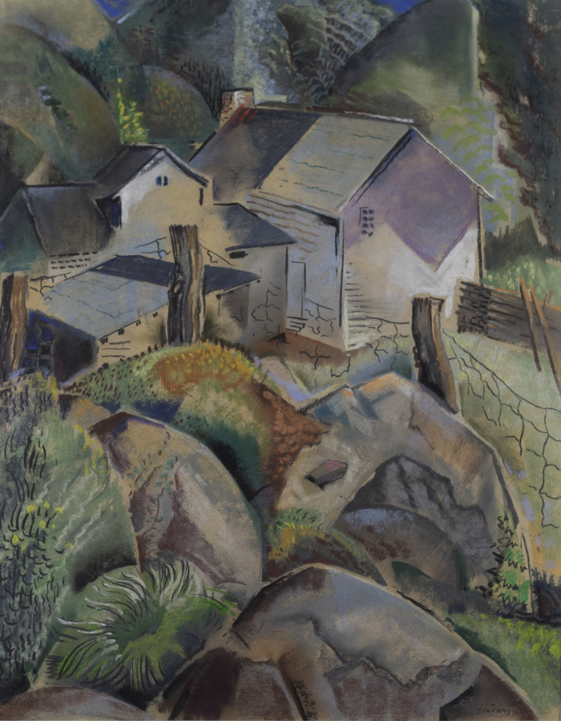 Will Henry Stevens - Untitled (houses and rocks)