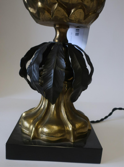 Image 4 of lot 2 Maison Charles Style Metal Lamps