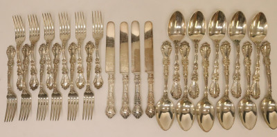 Image for Lot PW Ellis  Co Sterling Forks Knives and Spoons