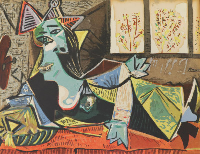 Image for Lot Pablo Picasso  Femme un divan serigraph