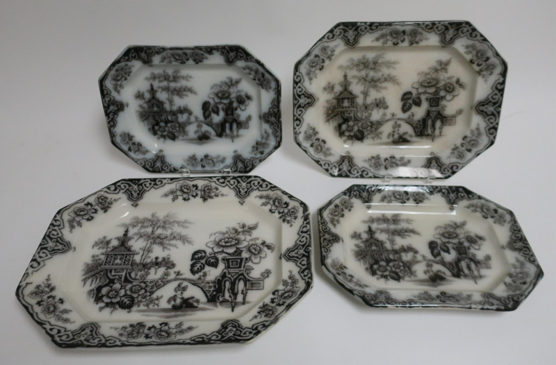 Image 1 of lot 4 Octagonal Mulberry Platters, Bochara, 19th C.
