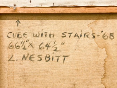 Lowell Nesbitt - Cube with Stairs