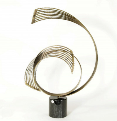 Image for Lot Curtis Jere Gilt Brass Sculpture