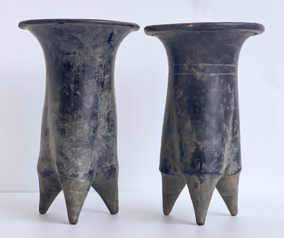 Image 7 of lot 2 Neolithic Chinese Pottery Tripod Vessels, Li
