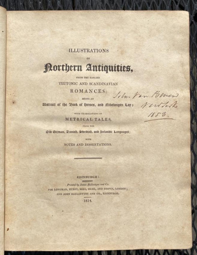 Image 1 of lot [Sir W. SCOTT & others] Northern Antiquities 1814