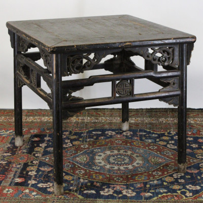 Image for Lot Chinese Square Panel Top Table